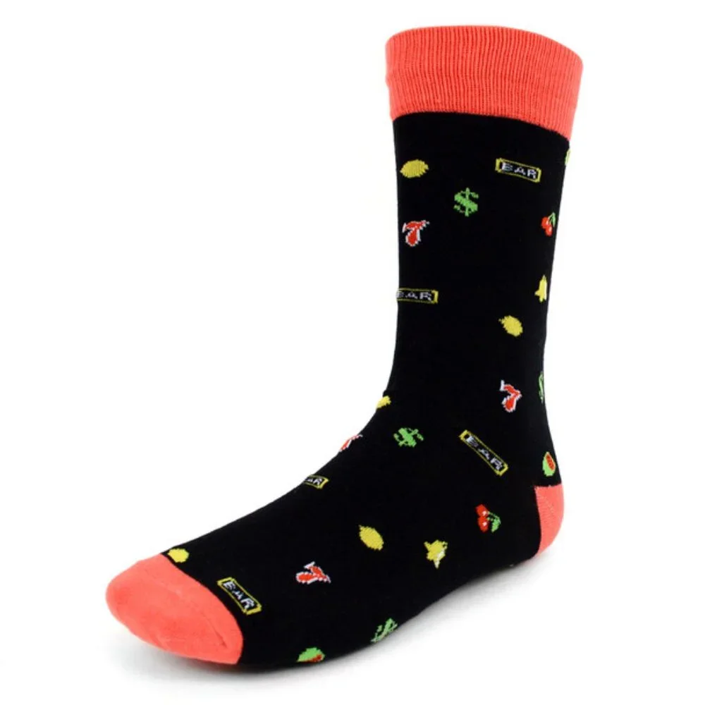 Men's Crew Socks Casino Theme - NWT